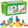 GOLIATH - BBURAGO - SI.TRADE Jelly Blox Scatola con 30 blocchi Tattili Morbidi Costruzioni