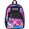 Seven Zaino Scuola Dual Detach, Fucsia Azzurro, Doppio Scomparto da 32 L