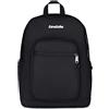 SEVEN Invicta Zaino Scuola Jelek, Nero, Doppio Scomparto 34 lt