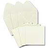 Glüxx-Agent Set di 20 biglietti pieghevoli quadrati in crema, 13,5 x 13,5 cm, 240 g/m², con buste quadrate, 14 x 14 cm, 90 g/m²