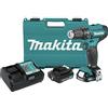 Makita FD09R1 12V max CXT® - Kit trapano avvitatore a batteria agli ioni di litio da 3/8 (2,0 Ah)