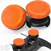 TEUVO Thumbstick Copri Analogici per PS4 , Tappi Analogici Accessori Gommini Analogico Silicone Controller Thumb Copri Controllore, Controllo e Ridurre Pollice La Stanchezza, Arancione