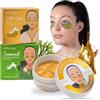 KYOSEI Patch Occhi Idratanti e Antirughe in Coppia (60 Paia) - Maschera Notte con Alga Marina e Oro 24K - Idratazione Profonda, Riduce Occhiaie, Borse e Rughe - Collagene e Acido Ialuronico - Lifting