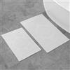 Jean Pierre New York Cotone Stonewash Medallion Tappeto da Bagno, White, 17x24/20x32 in. Set