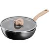Rowenta Tefal One Pick Pot - Padella profonda con coperchio, 24 cm, per 3 persone | Wok a induzione versatile per afferrare e cuocere a fuoco lento, rivestimento in titanio antiaderente