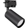 Levitantes Faretto da binario monofase GU10 35 W IP20 Ø75 colore nero, ideale per illuminazione in negozi e spazi interni.