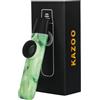 HSP-HSWITI Kazoo in stile giada, tono regolabile in resina ABS professionale con cinque diaframmi per flauto e cinghia per gli amanti della musica (verde)