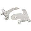Tbest Staffe di Montaggio per Fendinebbia, 2 Pezzi Staffa di Montaggio per Faretti Sinistra Destra Adattatore per Staffa Fendinebbia in Acciaio Inossidabile Sostituzione Cromata per Mini R50 R52 R53