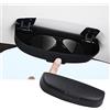 SKTU Porta Occhiali da Sole Compatibile con Mercedes GLA X156 / GLC X253 / Classe A/Classe B/Classe C Rigido Custodia Occhiali per Auto (Nero)