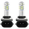Yctze Lampadine fendinebbia per auto 2PCS 12-24V 50W Lampadine per fendinebbia a LED ad alta ad alta per auto Lampadine per fari adatto per Accent