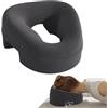Umllpet Cuscino massaggiante per culla del viso, poggiatesta per letto, cuscino per massaggi, cuscino massaggiante, foro per testa in memory foam, poggiatesta per tavolo da massaggio per spa salon