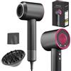 AIUNAOM Phon Capelli Professionale Ionico - Asciugacapelli Leggero e Silenzioso con Motore Brushless 150.000 RPM, 4 Temperature, 3 Velocità, Diffusore per Capelli Ricci, Accessori Magnetici