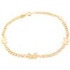 Monde Petit Bracciale bambina farfalle zirconi - oro giallo 9k (375) - Scatola Regalo - Certificato di garanzia