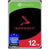 Seagate IronWolf 12TB, Unità disco interna, 3.5, SATA 6 GB/s, Data Rescue Service (ST12000VNZ008)