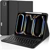 FOGARI Tastiera per iPad Pro 11 M4 2024, Custodia con iPad Pro 11 M4 2024, QWERTY Italiano Keyboard Bluetooth Staccabilecon slot per stilo, Nero