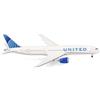herpa modellino aereo United Airlines Boeing 787-9 Dreamliner - N25982, miniatura in scala 1:500, da collezione, modello di aereo senza base, metallo