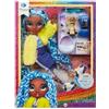 Rainbow High Sparkle and Shine - Marina (Blu) - Bambola fashion da 28 cm con scintille liquide nelle gambe, scuotere per vederle brillare, adesivi da personalizzare, Età 4-12 anni