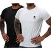 HOTCAT Athlet Slim Fit Fitness Maglietta da uomo - Maglietta lunga ad asciugatura rapida - Bodybuilding Training Gym Shirt, 03-nero/grigio, XL