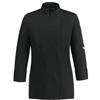 Gibson EGOCHEF Giacca Cuoco Donna 100% Microfibra, Nera, con Bottoni Automatici Manica Lunga e Schiena Traspirante in Air Plus (XXL)