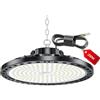 LAMLAMCK UFO Faretto LED - 200W 20000LM UFO Lampada Da Officina Industriale con Trasformatore LED, IP65 Impermeabile 6500k Bianco Freddo Lampada da Garage per Fabbrica, Officina, Fienile, Negozio