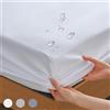 Z-HOM Coprimaterasso Matrimoniale Impermeabile,100% impermeabile, in microfibra, con strato di plastica impermeabile, altezza materasso fino a 30 cm, certificato Öko-Tex (Bianco, 180 x 200)