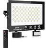 Litglobe Faretto LED da Esterno con Sensore di Movimento,200W 20000LM Faro LED Esterno con Telecomando,6500K Bianco freddo Faretti LED Esterno,IP66 Impermeabile Fari LED da Esterno per Patio Giardino Garage