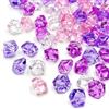 GYSRXS 415PZ Trasparente Cubi di Ghiaccio Finti Diamanti Decorativi in Plastica per Decorazione di Nozze Fotografia Puntelli Vaso Riempitivi,Viola(11×14mm)
