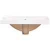 trendteam smart living - Lorin - Lavabo - Bianco - Lavabo in ceramica di alta qualità - 52 x 18 x 40 cm (L x A x P) - Durevole, facile da pulire ed elegante senza tempo