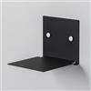Steelnovo | Pascal, Mensola da Parete Invisibile in Metallo Verniciato, Libreria Sospesa Verticale, a Scomparsa, 12x12x13 cm, Colore Nero, Mensola da Muro per Libri, Made In Italy