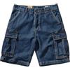 Mymyguoe Jeans pantaloncini da uomo in vita elasticizzata cargo, vestibilità normale, pantaloni corti elasticizzati, hip hop, streetwear, pantaloni cargo per il tempo libero, da lavoro, pantaloni