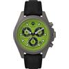 Timex Orologio da uomo Expedition North da 43 mm, cinturino in silicone nero in due pezzi, quadrante verde, cassa in titanio TW2V96400