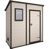 Keter Manor Pent beige - Casetta da giardino - Con finestra frontale - 183.5x111x200.5 cm