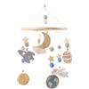 Gcerfby Crib per neonato Decorazione in legno carina, ornamenti per la scuola materna in legno, culla mobile a 360 gradi mobile, 51x24 cm, accattivante, decorativo per letti per il sonno notturno
