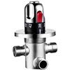 CIENCIA G1/2, valvola termostatica di miscelazione in ottone, valvola di miscelazione per acqua calda, 3 vie, valvola di commutazione per doccia, cromata, CTM505