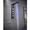 OUGOO Kit doccia in acciaio inox con sistema doccia e ugelli rotondi