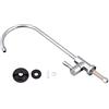 Tbest Rubinetto da 1/4 '' in Lega di Zinco Rubinetto per Lavello da Rubinetto Cromato Osmosi Inversa Filtro per Acqua Potabile RO