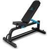 Capital Sports Adjustar - Panca Palestra, Panca per Pesi, Panca Regolabile per Addominali, Acciaio, 300 kg, Nero