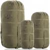 M-Tac, Sacco a compressione per sacco a pelo, militare, impermeabile, leggero, in nylon, per viaggi, campeggio, escursionismo, attività all'aperto (verde oliva, XL, 40 litri)