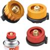HNFKOZ Set di 3 adattatori per fornelli da campeggio, adattatori di ricarica per bombole di gas, adattatore di ricarica per campeggio, escursionismo e viaggi, materiale in acciaio inossidabile, 4,1 cm x 3,5