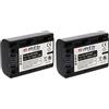 mtb more energy 2x Batterie NP-FP50/FH50 compatibile con Sony Alpha 230, 290, 330, 380, 390 + weitere, vedi lista!