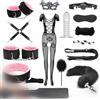 EVANEM Hot oggetti Erótītīcī MAssage Bõndängë Šêx Toy Bõndägë Set Kit Šêxy Coppia Equitment Adulti Šêsso per Coppia Manêttê Šêx Toys 14 pezzi-B73 (Rosa)