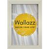 Wallazz Cornice Portafoto in Legno Pregiato - Made in Italy - Vetro Sintetico Infrangibile Crilex - Disponibile in Diverse Varianti - Design Italiano e Qualità Artigianale,50x60cm Bianco