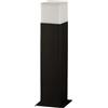 damastoreitalia Luci da giardino a palo, Design Moderno, IP44, Lampione per lampadine a led max 12W (non incluse), Ideali per Illuminare Vialetti e Percorsi Pedonali Esterni (Nero)