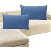 ILiemao Copricuscino letto 50x70 Set 2 Federe Cuscini Divano 60x60 Federe per Cuscino 45x45 per Divano Copricuscini letto Matrimoniale 40x60 con Cerniera Federe Cuscino Federa Cotone/Polyester(Blue Gray,40x60