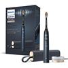 Philips Sonicare Power Spazzolino elettrico 9900 Prestige con SenseIQ, adatta, cura, app Sonicare AI alimentata, custodia da viaggio USB e supporto di ricarica, spina UK 2 pin, blu notte, HX9992/12, 506 g
