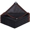 KIKVTER Rete Ombreggiante, 2x3M Telo Ombreggiante Occhiellato, Rete Ombreggiante da Giardino, Tenda da Sole Privacy, Tessuto Ombreggiante, Rete Parasole per Giardino, Piante da Patio, Serra, Pollaio, Balconi