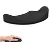 Attack Shark Poggiapolsi per Mouse Morbido in Silicone, Supporto Ergonomico per il Polso del Mouse, Previene l'RSI, Scorrevolezza Fluida, Portatile Leggero, per Casa/Ufficio/Gioco-Mano Sinistra Nero