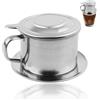 Happyupcity 2 Filtri In Acciaio Inox Per Caffettiera Francese 8 Tazze - Rete Fine 100 Mesh, Ricambio
