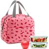 Borsa Termica Per Pranzo Giwawa Con Motivo Foglie Verdi – 21,6x12,7x20 Cm, Isolata, Impermeabile, Leggera, Per Lavoro, Picnic E Viaggi