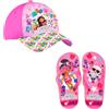 Gabby's Doll House Cappello Baseball e Infradito per Ragazze, Set di Estivi per Bambina (Multicolore, Sistema Taglie Calzature EU, Bambino Piccolo (2-5 anni), Donna, Numero (range), Media, 29, 30)